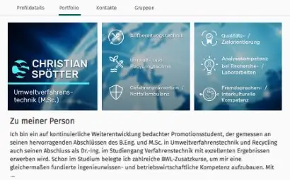 XING Portfolio Beispiel